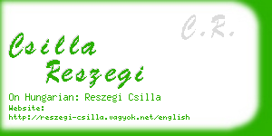 csilla reszegi business card